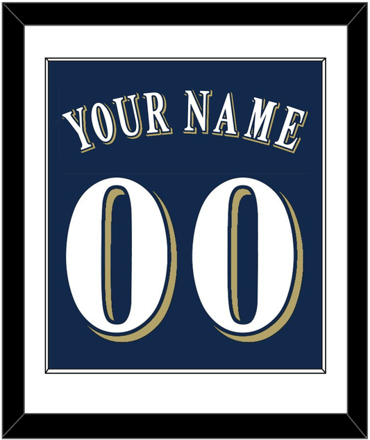Milwaukee Name & Number - Alternate Road Navy (2016-2019) - Essential Tier 1