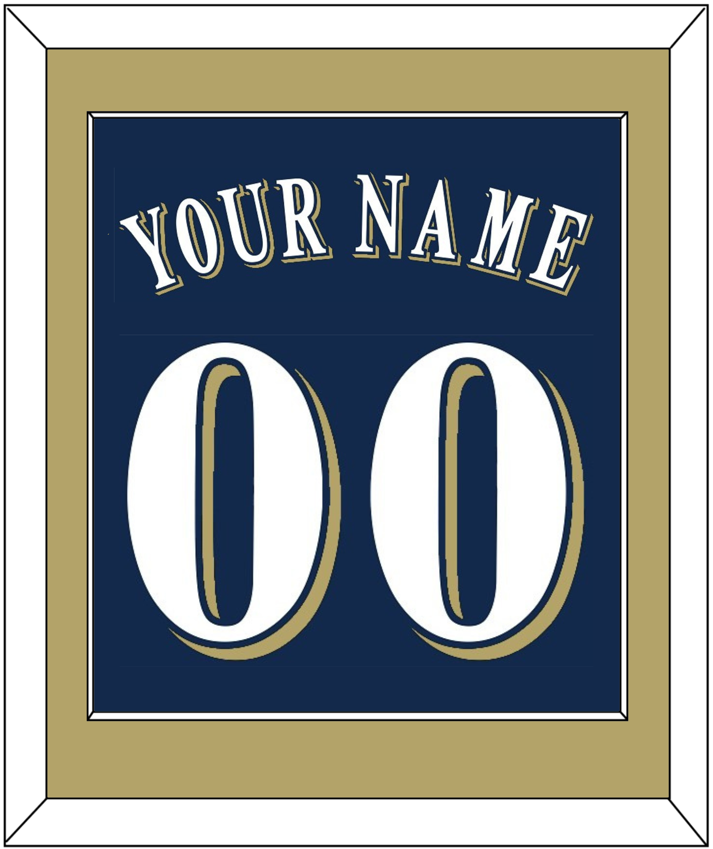 Milwaukee Name & Number - Alternate Road Navy (2016-2019) - Essential Tier 2