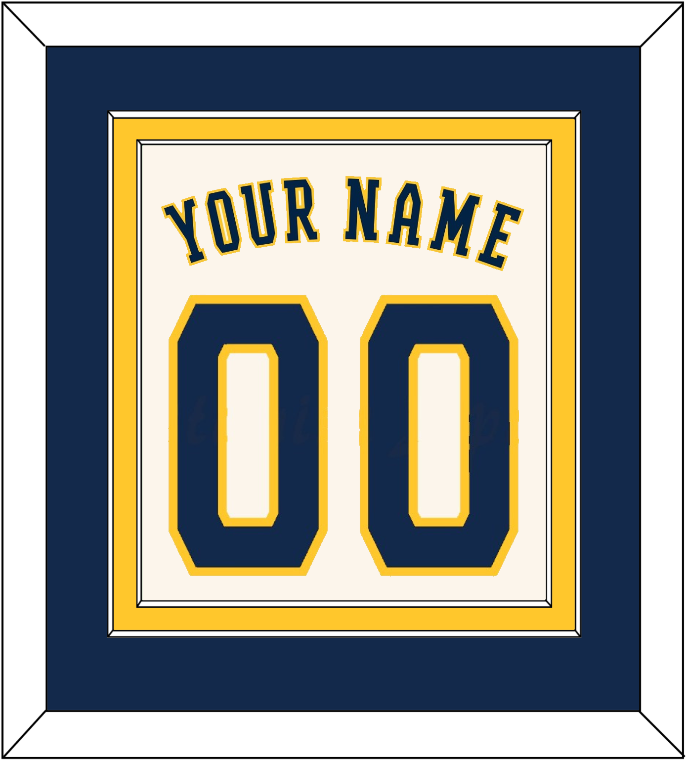Milwaukee Name & Number - Home Cream - Signature Tier 2