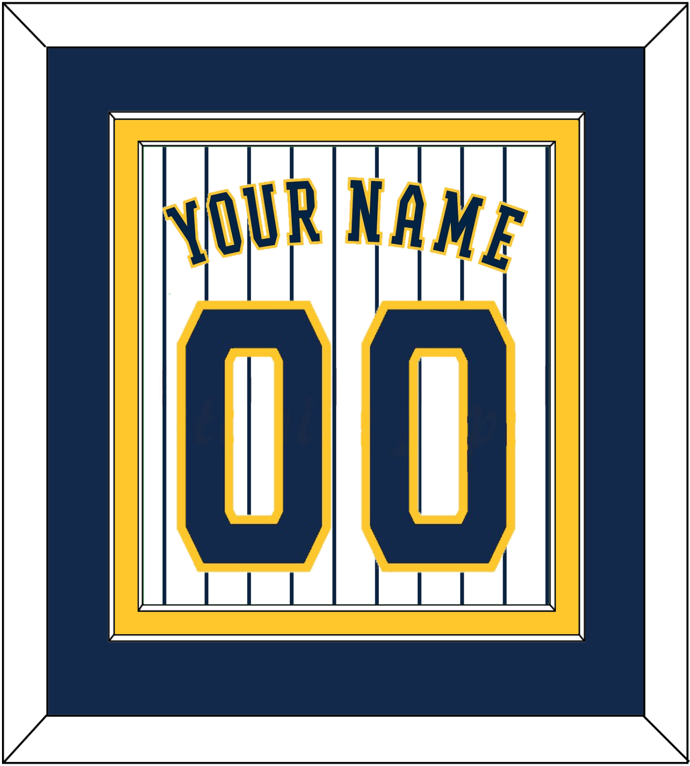 Milwaukee Name & Number - Alternate Pinstripe - Signature Tier 2