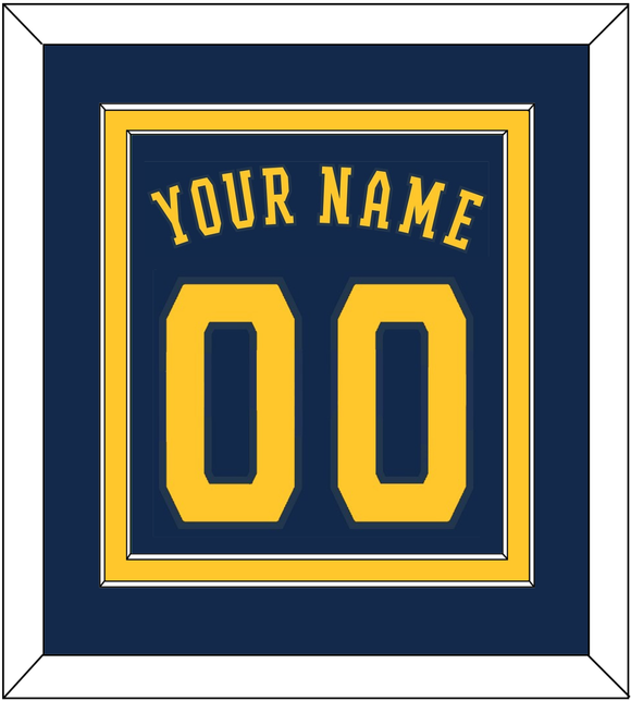Milwaukee Name & Number - Alternate Road Navy - Double Mat 2