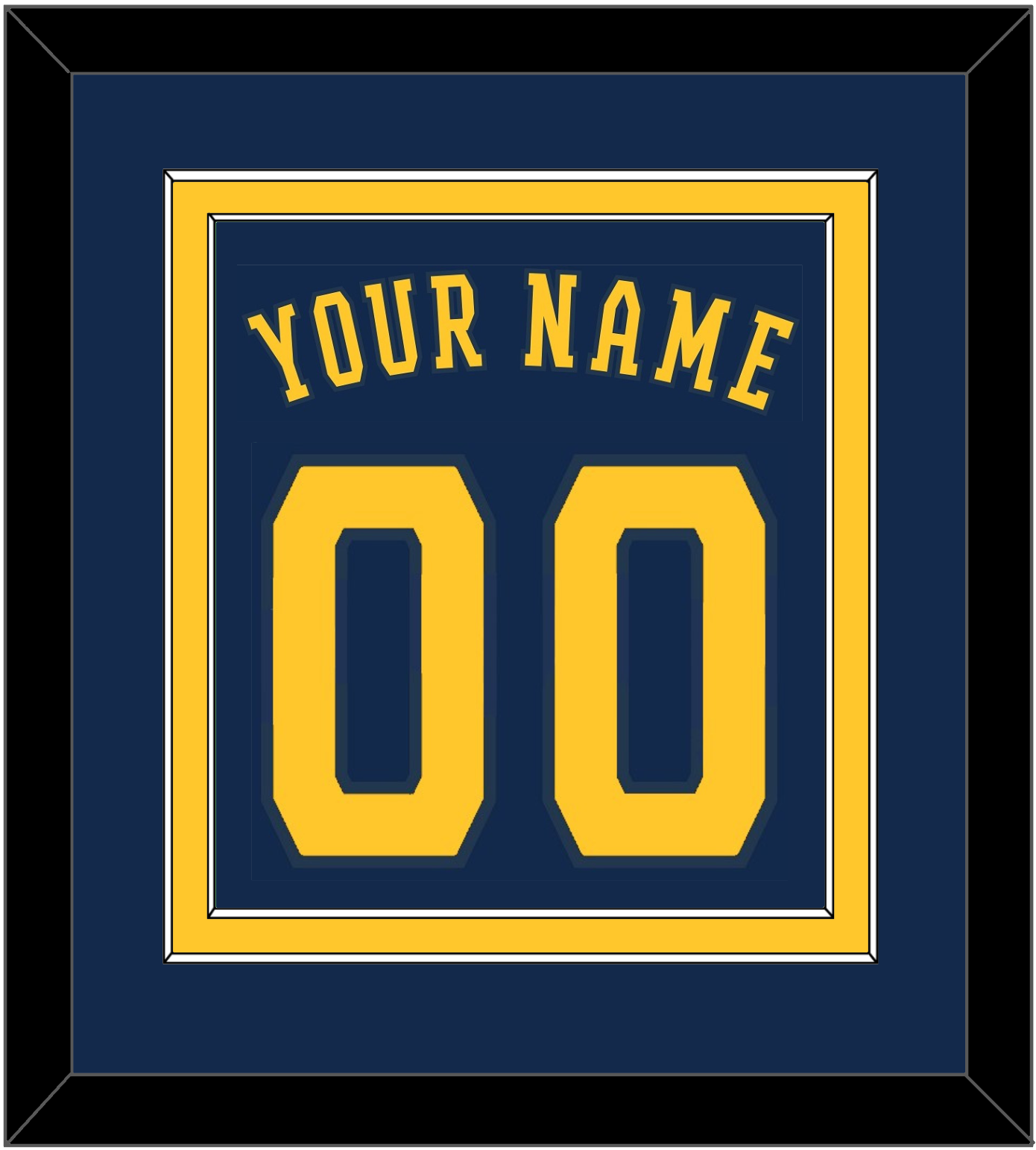 Milwaukee Name & Number - Alternate Road Navy - Signature Tier 2
