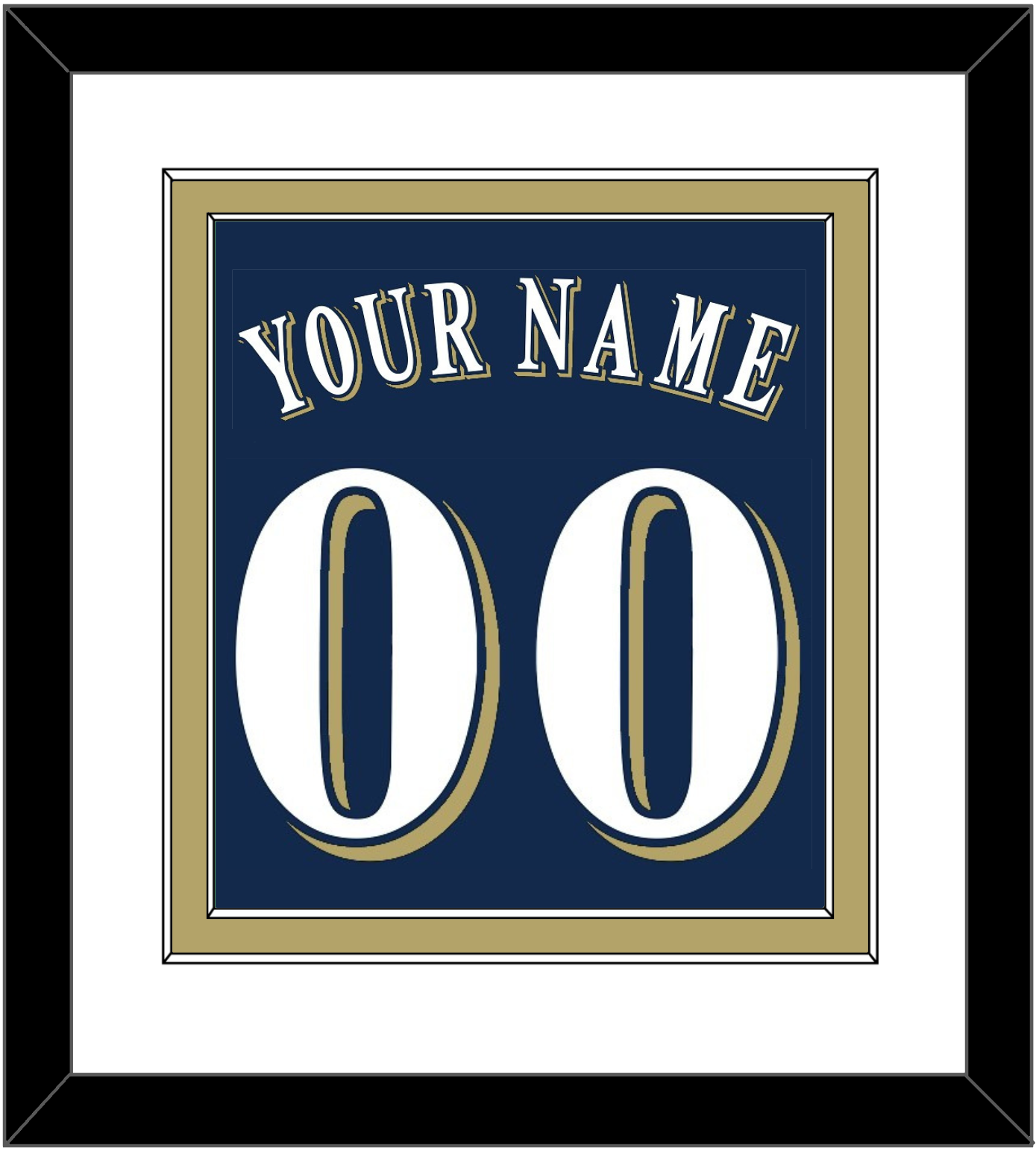 Milwaukee Name & Number - Alternate Road Navy (2016-2019) - Signature Tier 1