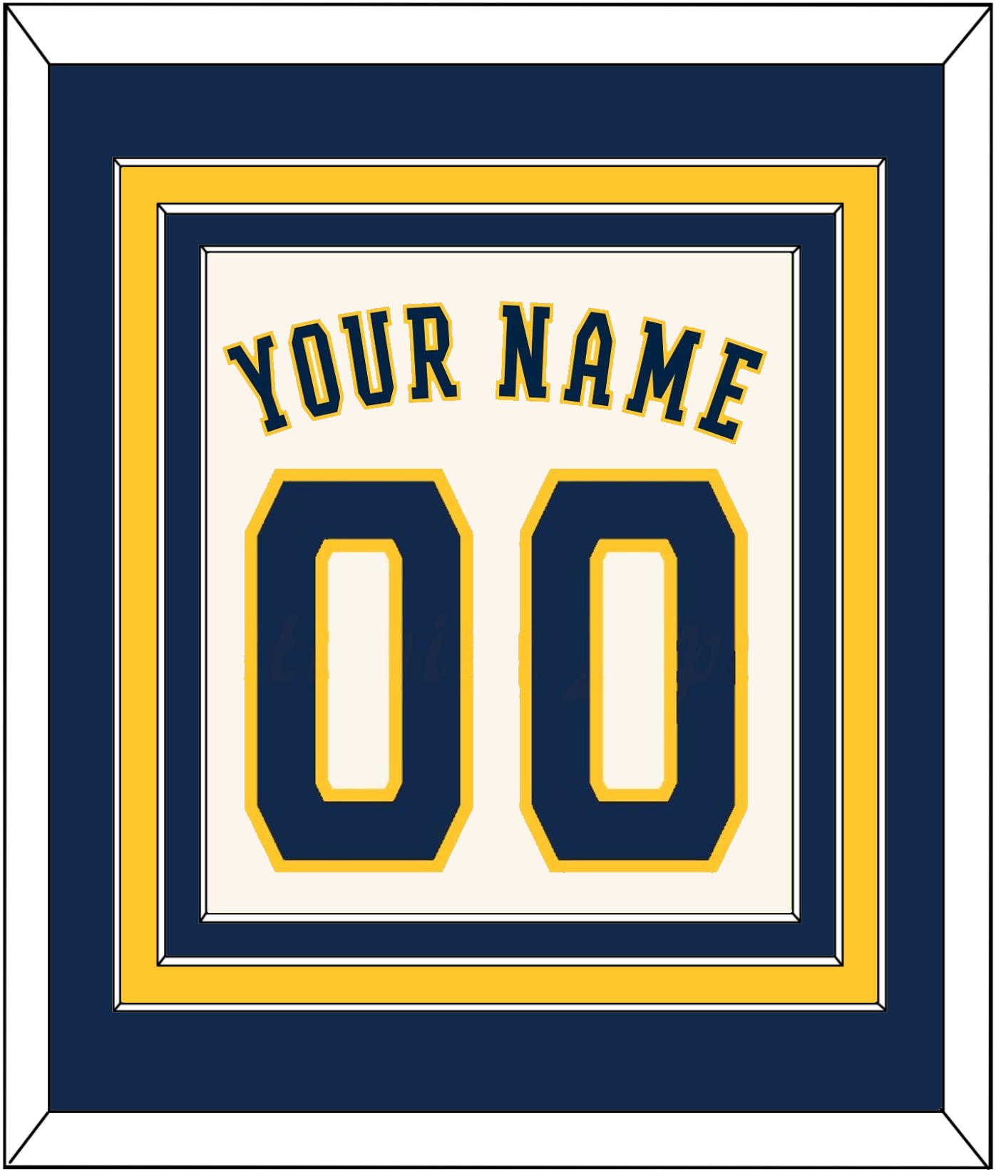 Milwaukee Name & Number - Home Cream - Premier Tier 2