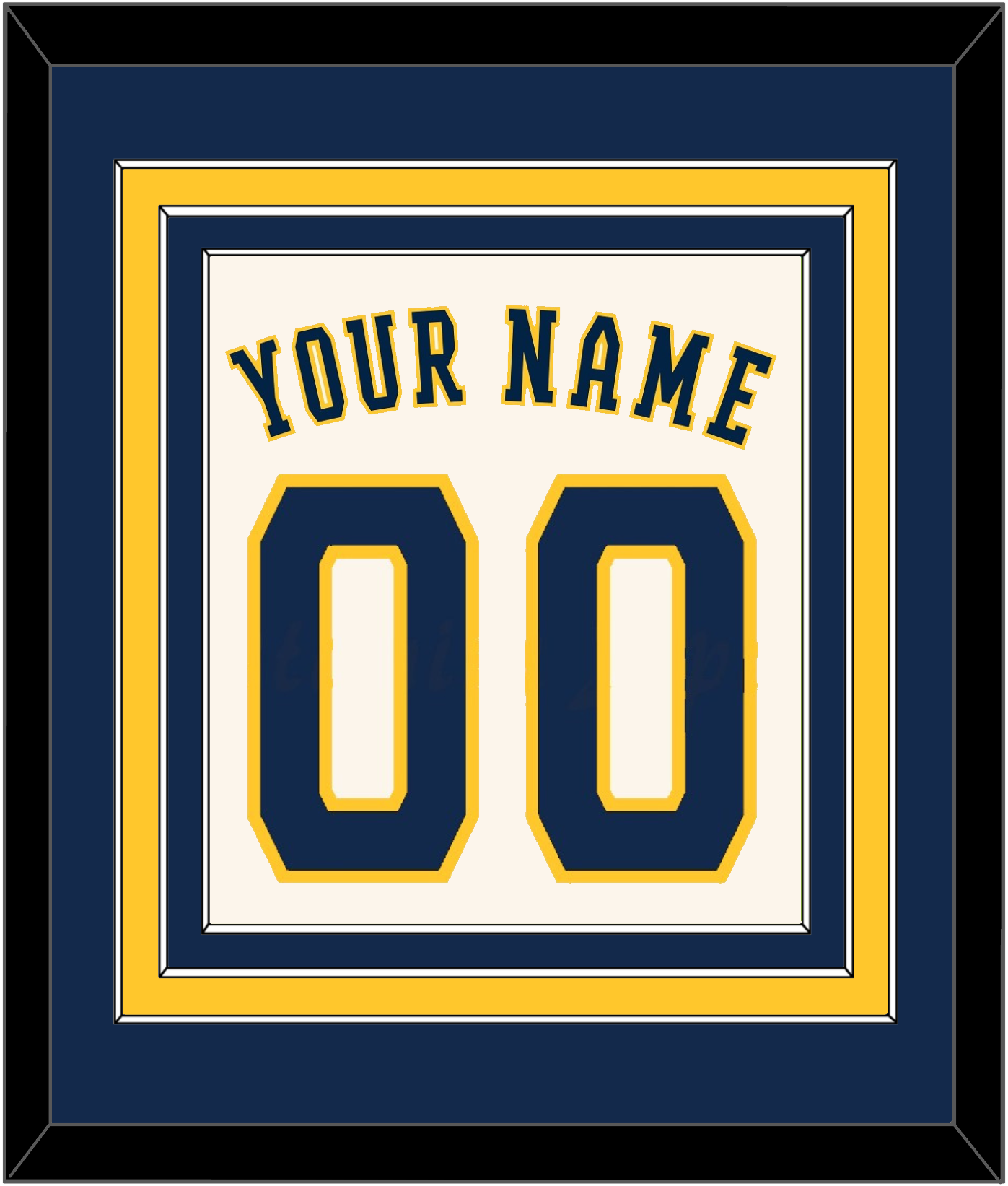 Milwaukee Name & Number - Home Cream - Premier Tier 2