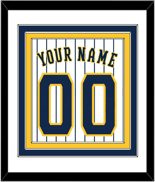 Milwaukee Name & Number - Alternate Pinstripes - Premier Tier 1