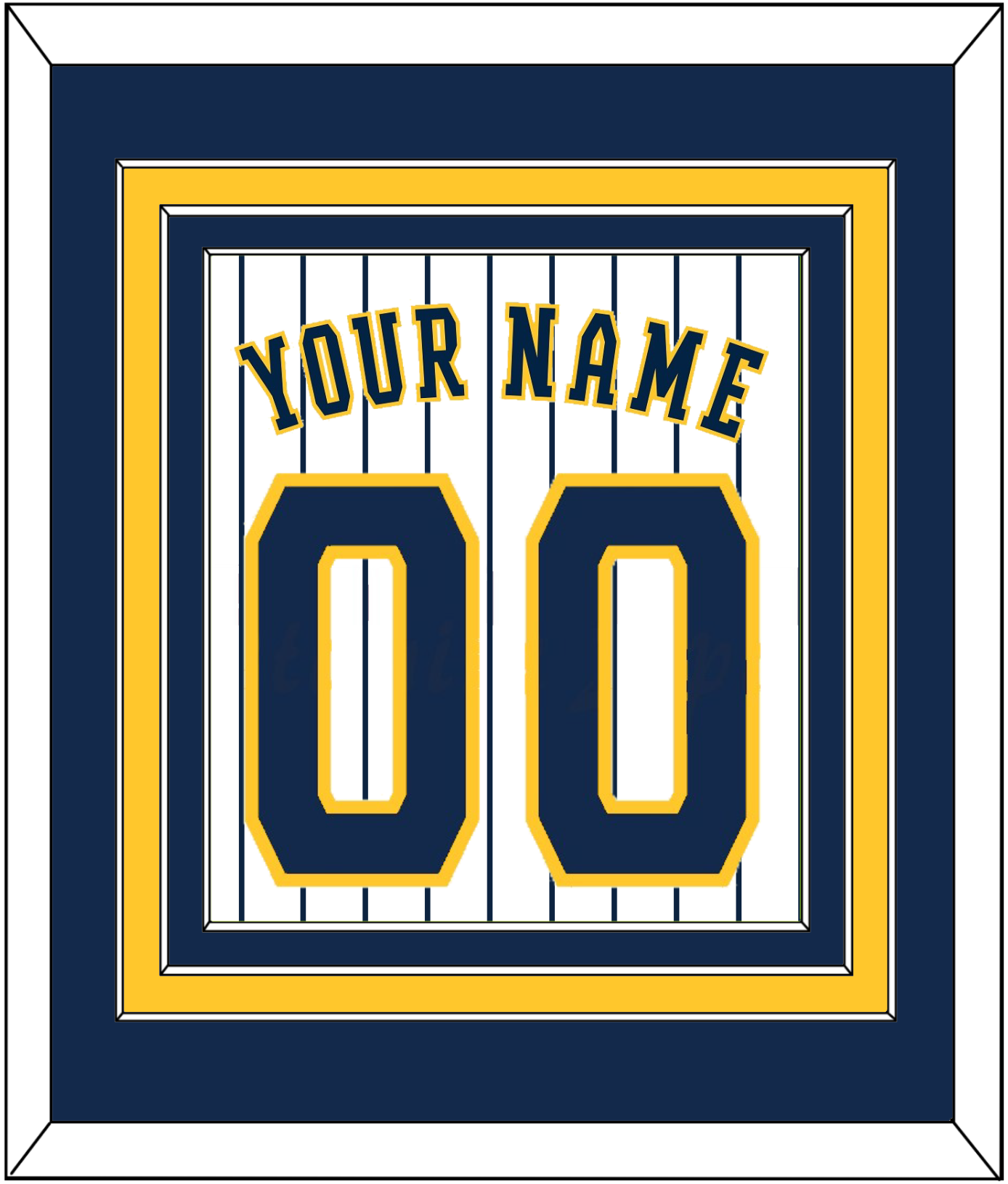 Milwaukee Name & Number - Alternate Pinstripes - Premier Tier 2
