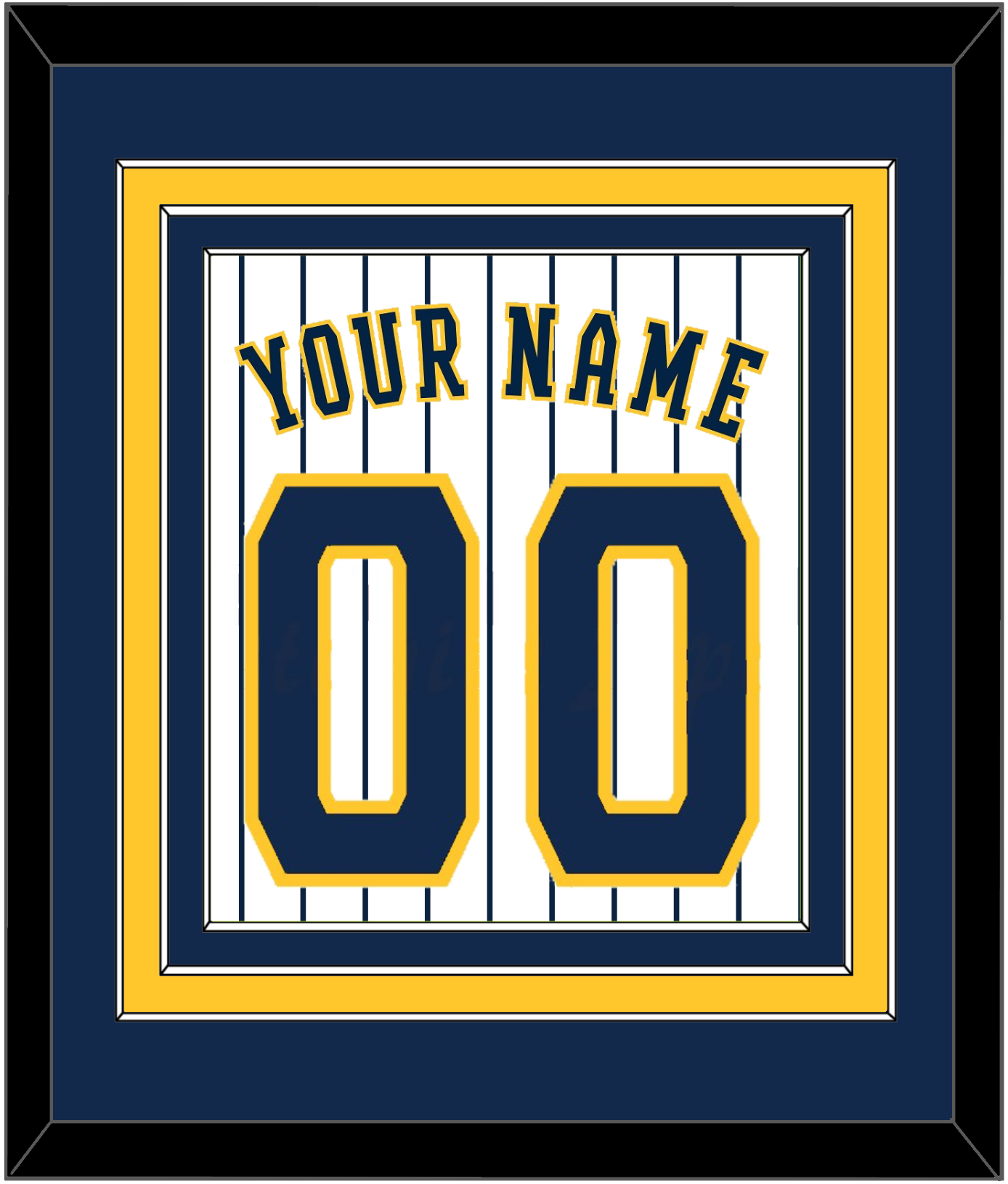 Milwaukee Name & Number - Alternate Pinstripes - Premier Tier 2
