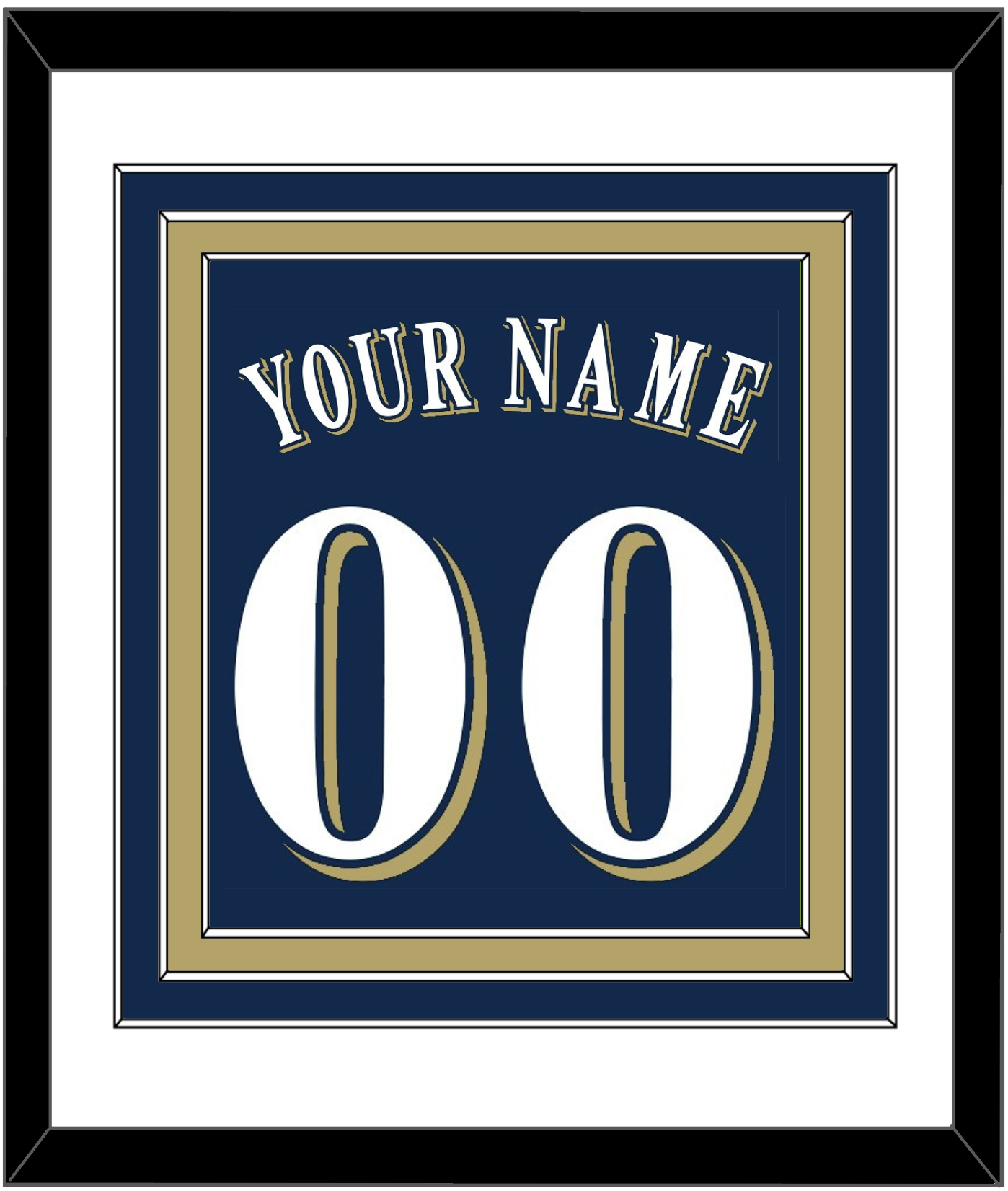 Milwaukee Name & Number - Alternate Road Navy (2016-2019) - Premier Tier 1