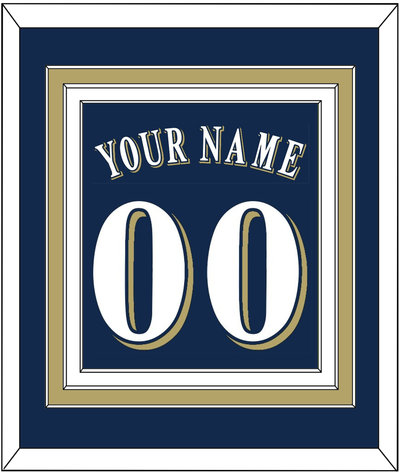 Milwaukee Name & Number - Alternate Road Navy (2016-2019) - Premier Tier 2