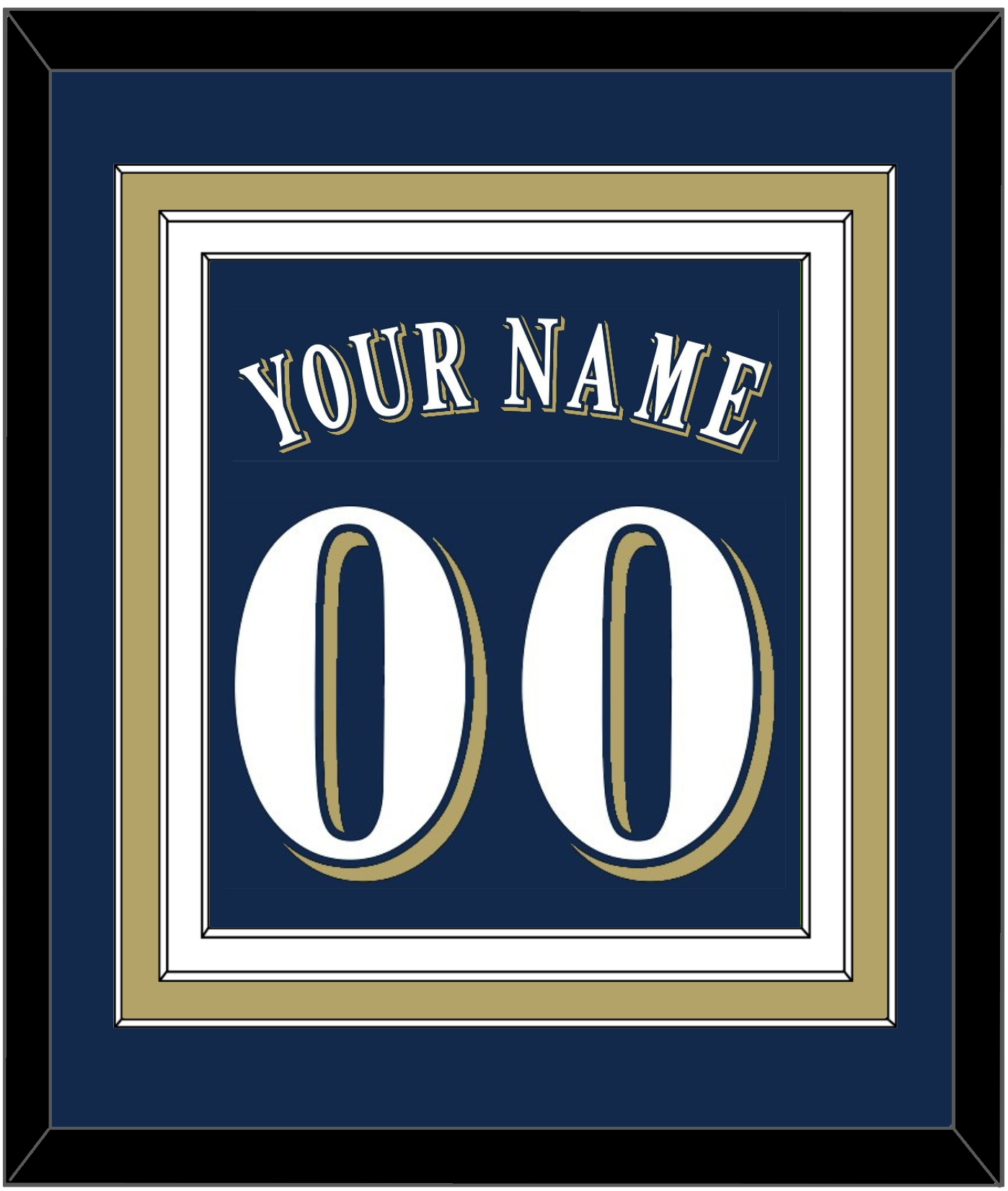 Milwaukee Name & Number - Alternate Road Navy (2016-2019) - Premier Tier 2