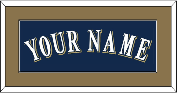 Milwaukee Name - Alternate Road Navy (2016-2019) - Single Mat 2