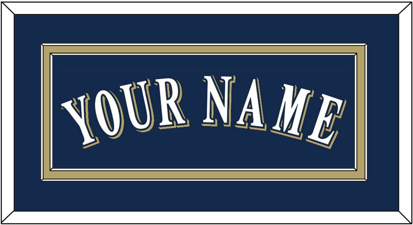 Milwaukee Name - Alternate Road Navy (2016-2019) - Signature Tier 2