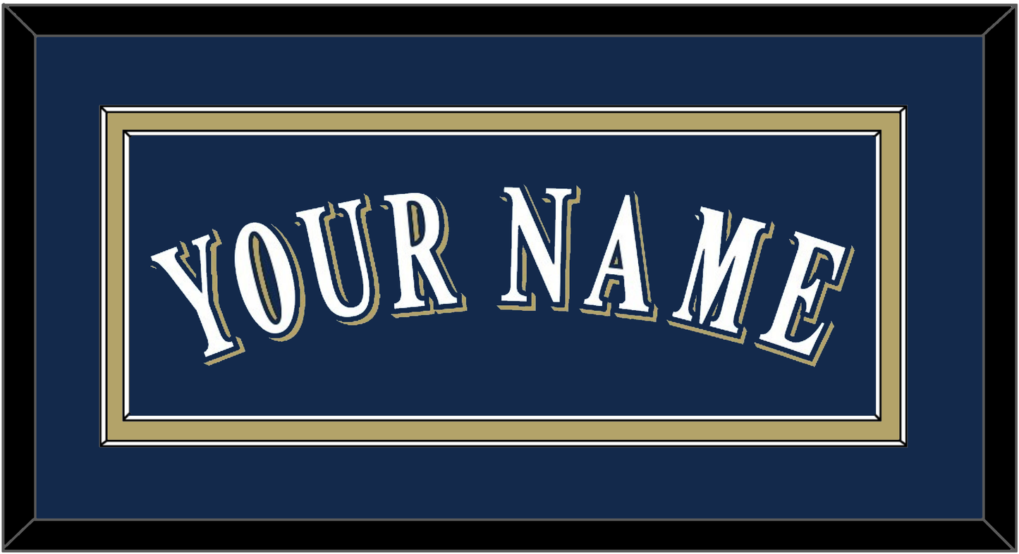 Milwaukee Name - Alternate Road Navy (2016-2019) - Signature Tier 2