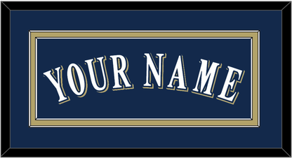 Milwaukee Name - Alternate Road Navy (2016-2019) - Signature Tier 2