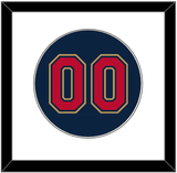 Minnesota Number - Alternate Home Navy (2012-2022) - Single Mat 1