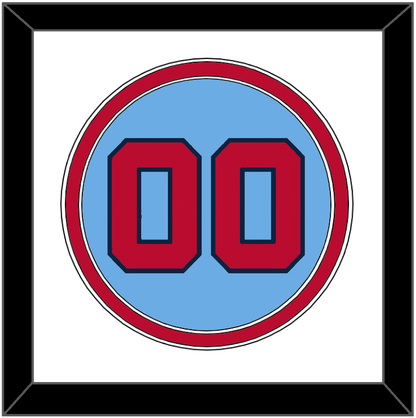 Minnesota Number - Alternate Light Blue - Signature Tier 1