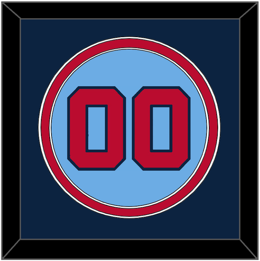 Minnesota Number - Alternate Light Blue - Signature Tier 3
