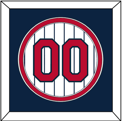 Minnesota Number - Home White Pinstripes (1987-2009) - Signature Tier 2