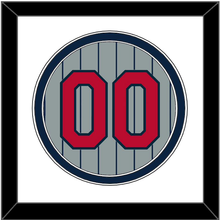 Minnesota Number - Road Gray Pinstripes (1987-2009) - Signature Tier 1