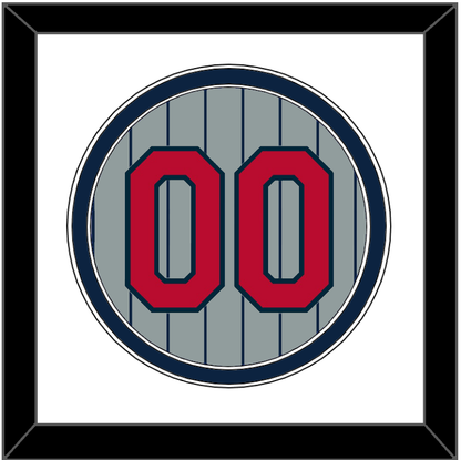 Minnesota Number - Road Gray Pinstripes (1987-2009) - Signature Tier 1