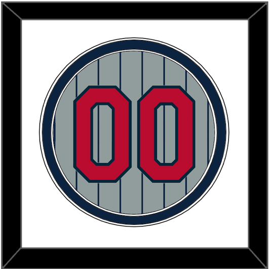 Minnesota Number - Road Gray Pinstripes (1987-2009) - Signature Tier 1