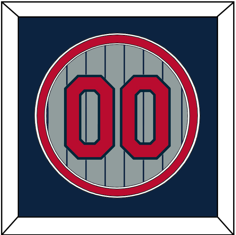 Minnesota Number - Road Gray Pinstripes (1987-2009) - Signature Tier 2
