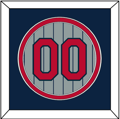 Minnesota Number - Road Gray Pinstripes (1987-2009) - Signature Tier 2