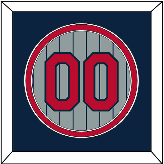 Minnesota Number - Road Gray Pinstripes (1987-2009) - Signature Tier 2