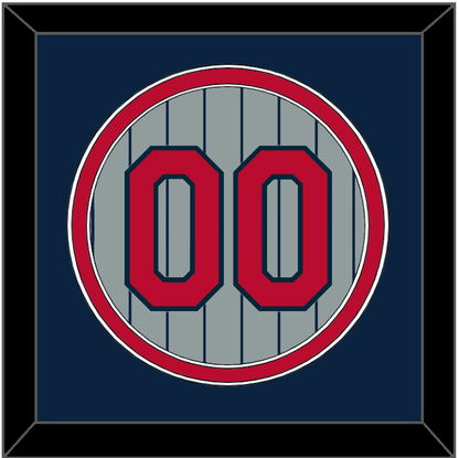 Minnesota Number - Road Gray Pinstripes (1987-2009) - Signature Tier 2