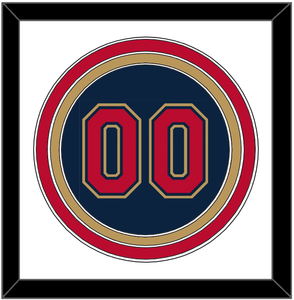 Minnesota Number - Alternate Home Navy (2012-2022) - Triple Mat 1