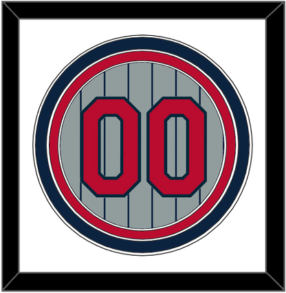 Minnesota Number - Road Gray Pinstripes (1987-2009) - Premier Tier 1
