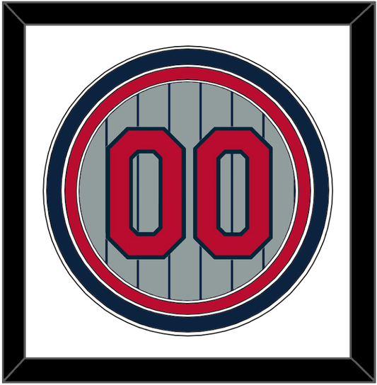 Minnesota Number - Road Gray Pinstripes (1987-2009) - Premier Tier 1