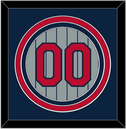 Minnesota Number - Road Gray Pinstripes (1987-2009) - Premier Tier 2