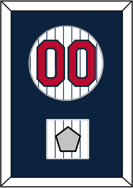 Minnesota Number & 1987 World Series Champions Patch - Home White Pinstripes (1987-2009) - Essential Tier 1