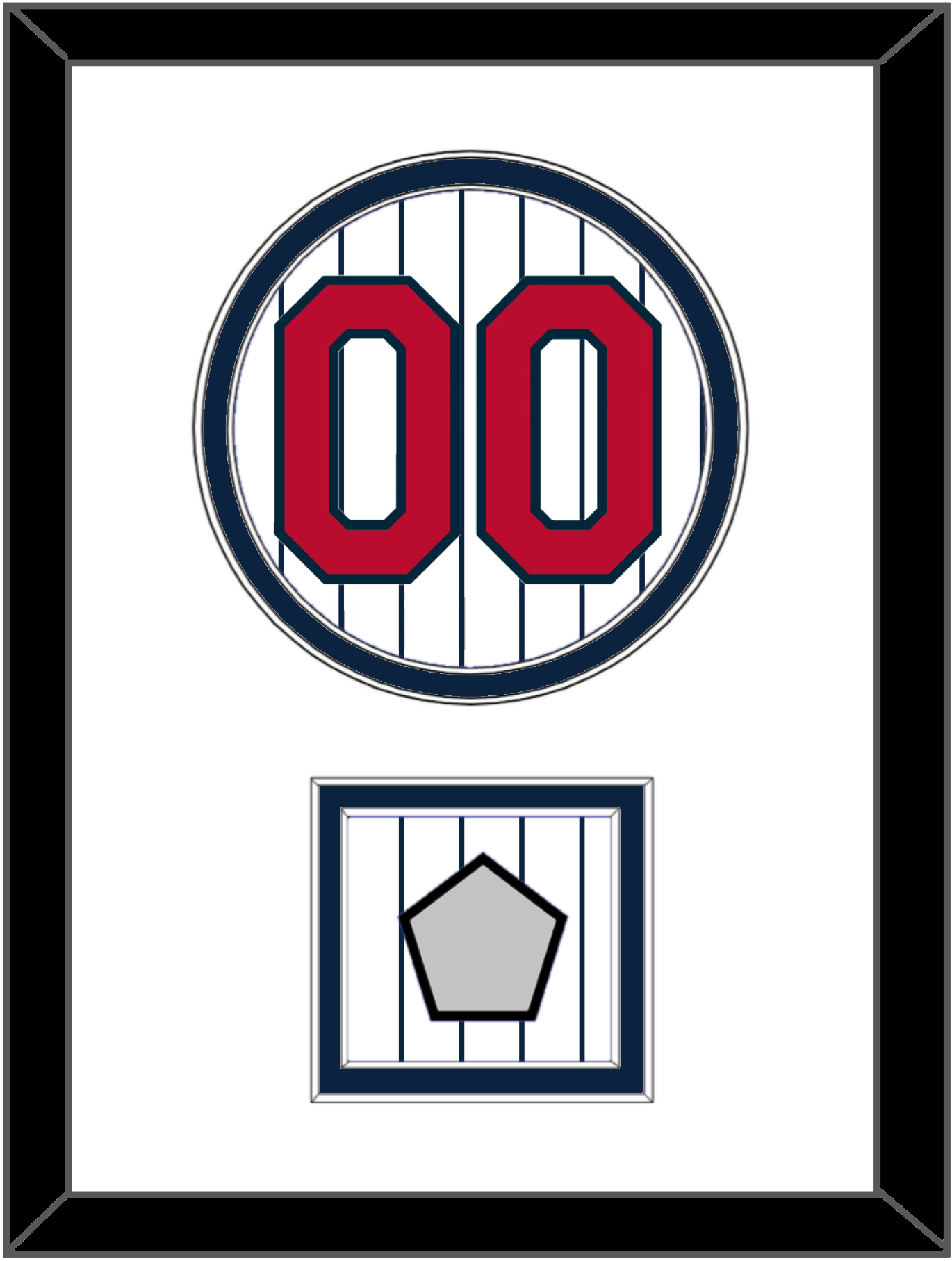 Minnesota Number & World Series Patch - Home White Pinstripes (1987-2009) - Signature Tier 1