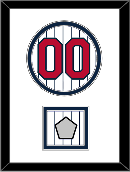 Minnesota Number & World Series Patch - Home White Pinstripes (1987-2009) - Signature Tier 1