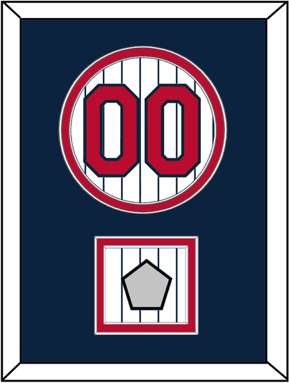 Minnesota Number & World Series Patch - Home White Pinstripes (1987-2009) - Signature Tier 2