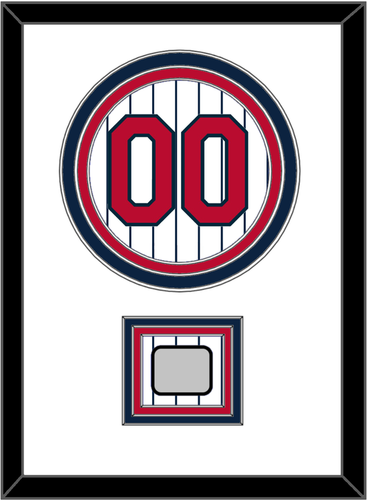 Minnesota Number & 1987 World Series Champions Patch - Home White Pinstripes (1987-2009) - Premier Tier 1