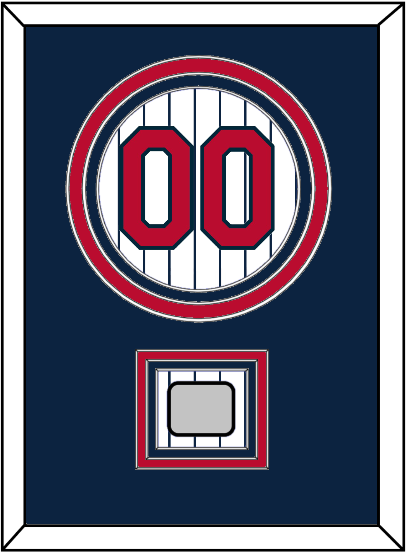 Minnesota Number & World Series Patch - Home White Pinstripes (1987-2009) - Premier Tier 2