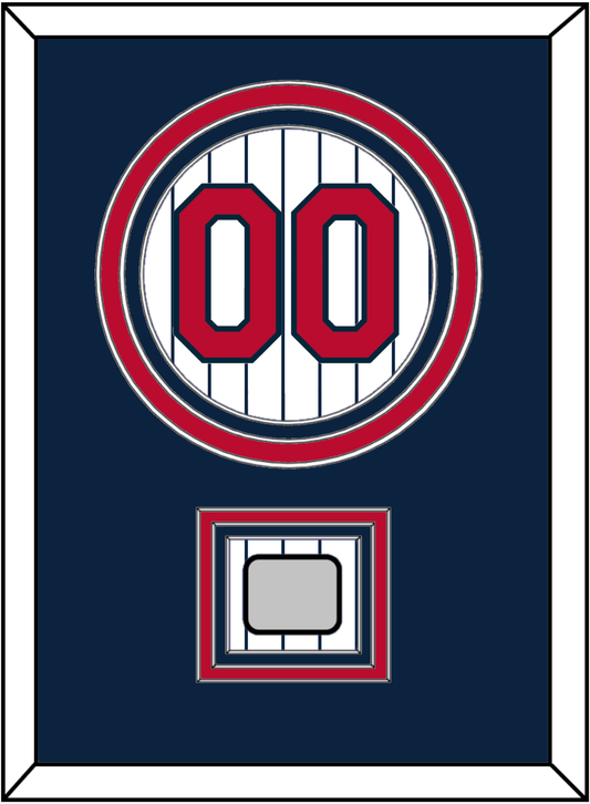 Minnesota Number & World Series Patch - Home White Pinstripes (1987-2009) - Premier Tier 2