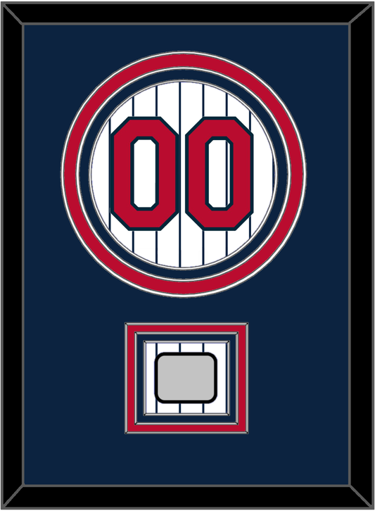 Minnesota Number & World Series Patch - Home White Pinstripes (1987-2009) - Premier Tier 2