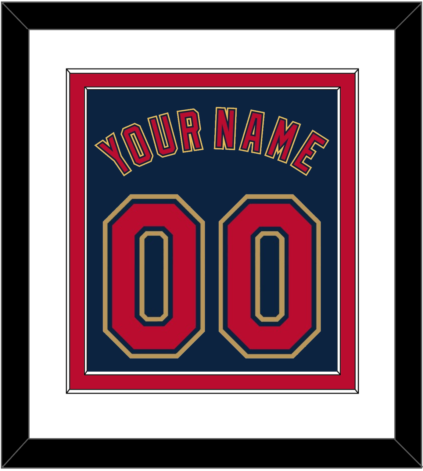 Minnesota Name & Number - Alternate Home Navy (2012-2022) - Signature Tier 1