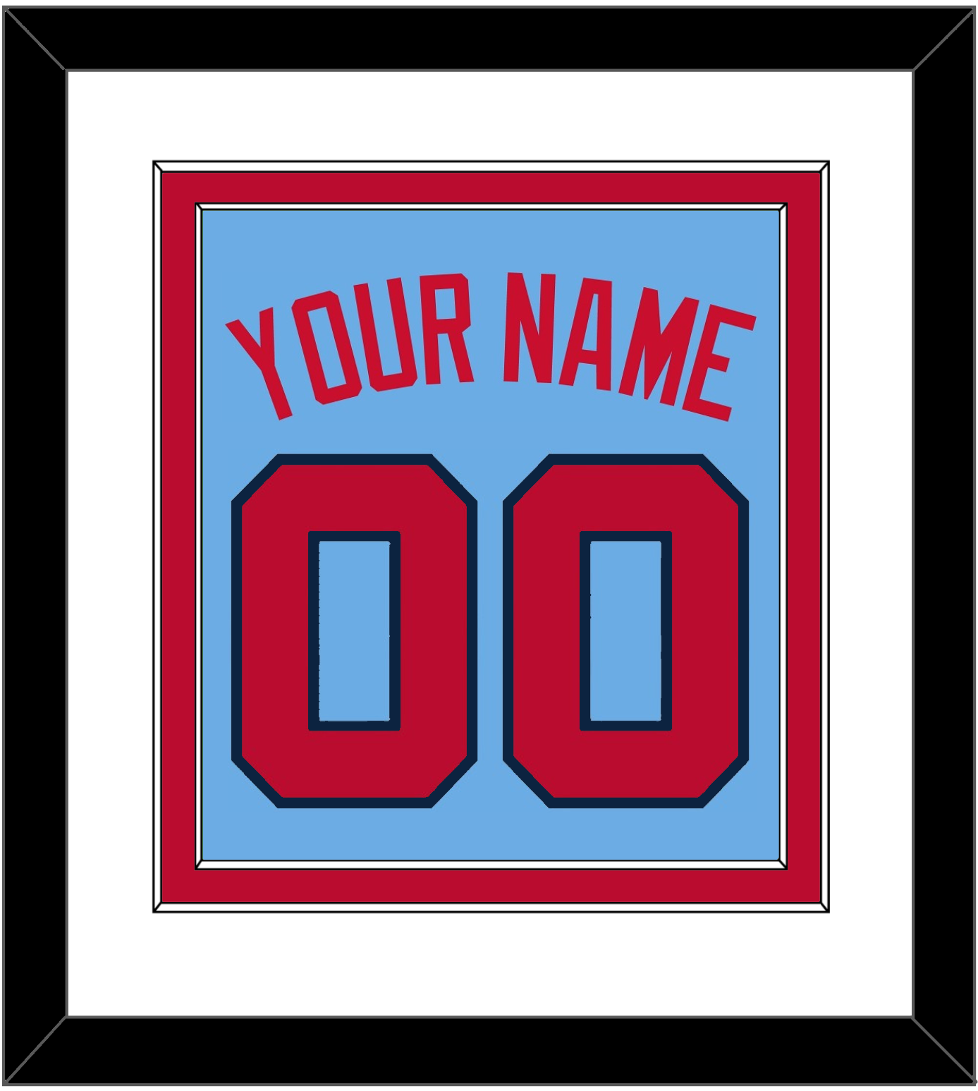Minnesota Name & Number - Alternate Light Blue - Signature Tier 1