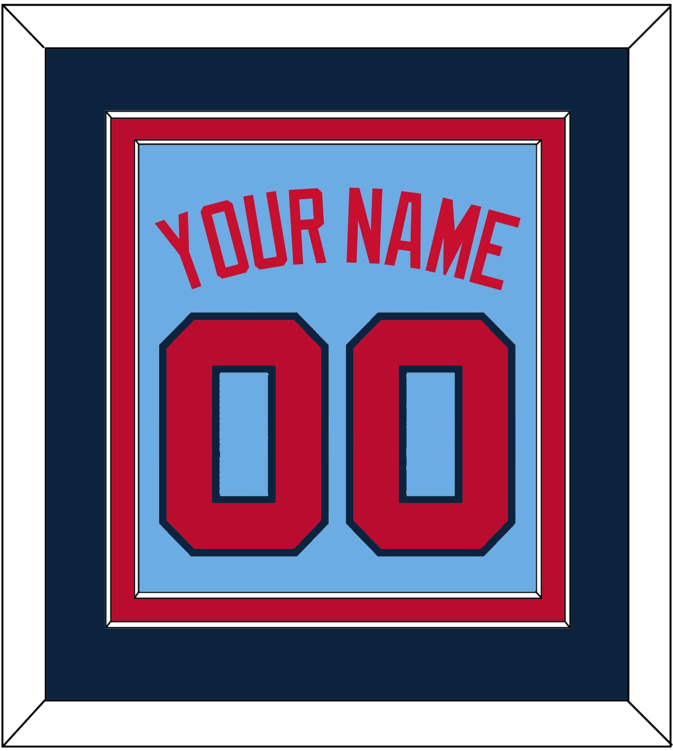 Minnesota Name & Number - Alternate Light Blue - Signature Tier 3