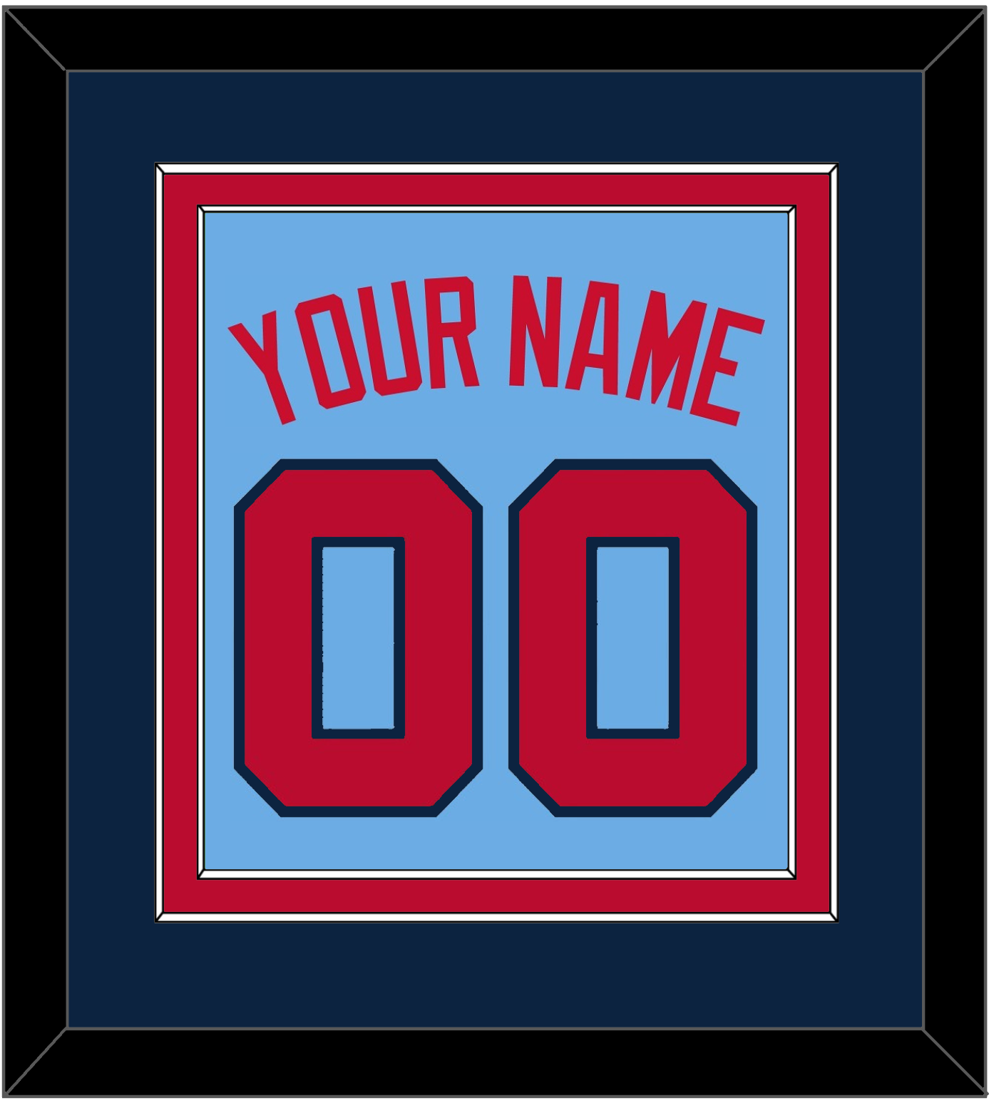 Minnesota Name & Number - Alternate Light Blue - Signature Tier 3