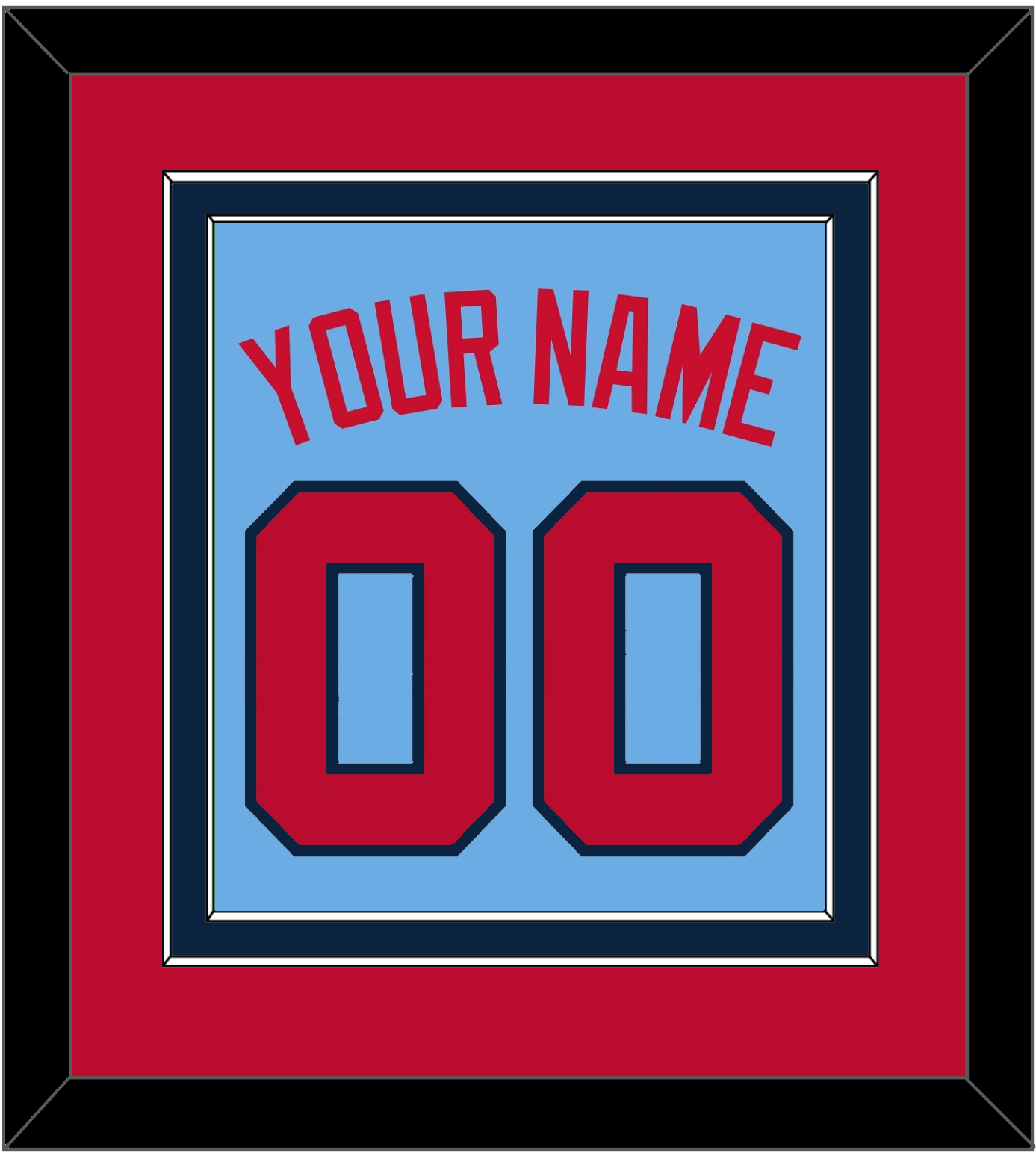 Minnesota Name & Number - Alternate Light Blue - Signature Tier 4