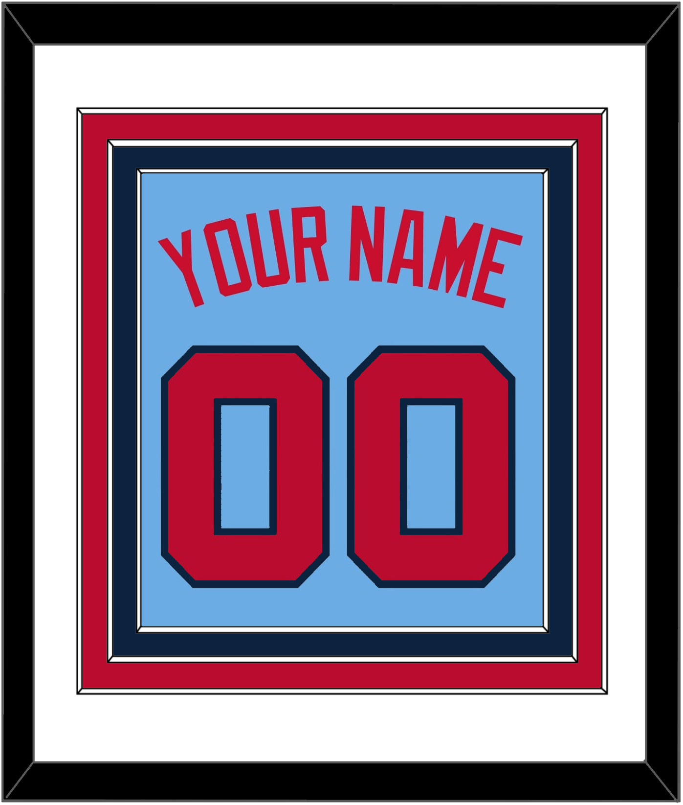 Minnesota Name & Number - Alternate Light Blue - Premier Tier 1