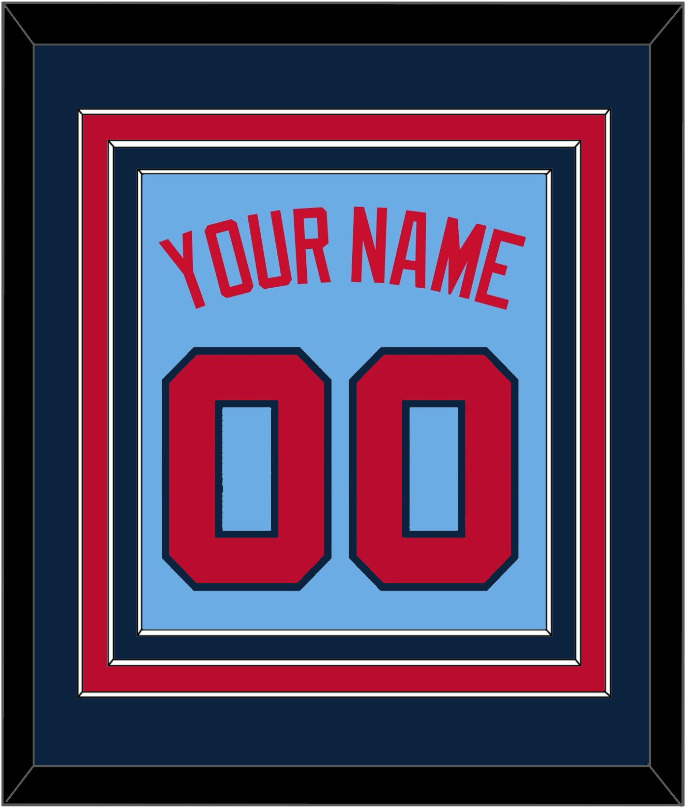 Minnesota Name & Number - Alternate Light Blue - Premier Tier 2