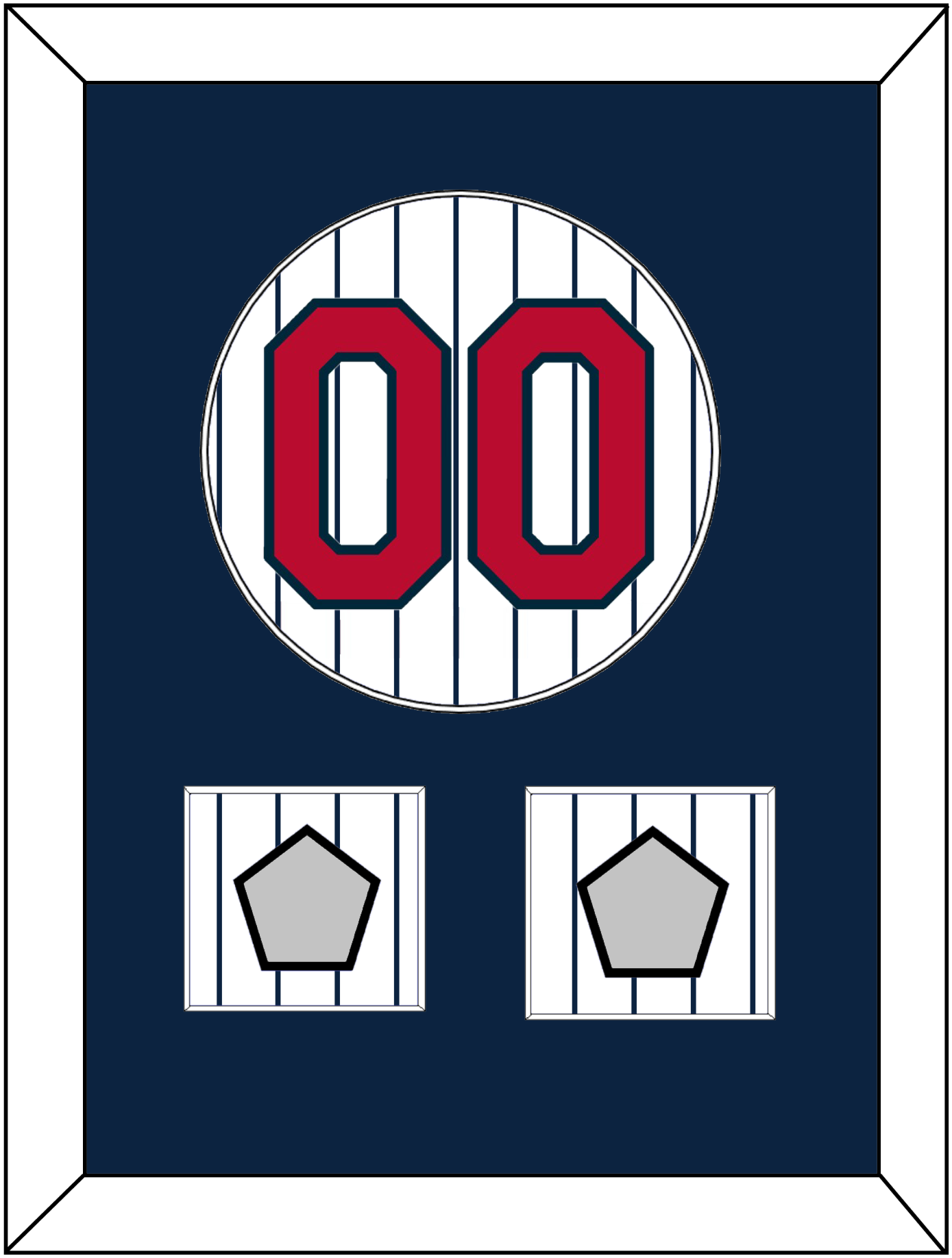 Minnesota Number & 2 World Series Patches - Home White Pinstripes (1987-2009) - Essential Tier 1